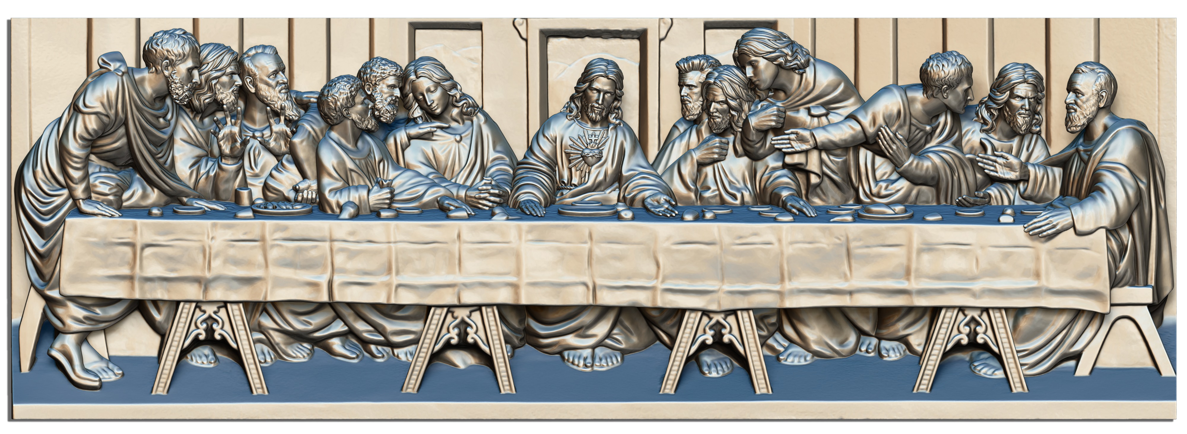 The Last Supper 3D print model_2