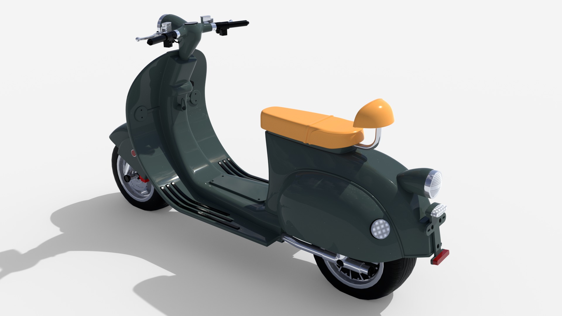 Electric scooter Free 3D model_3