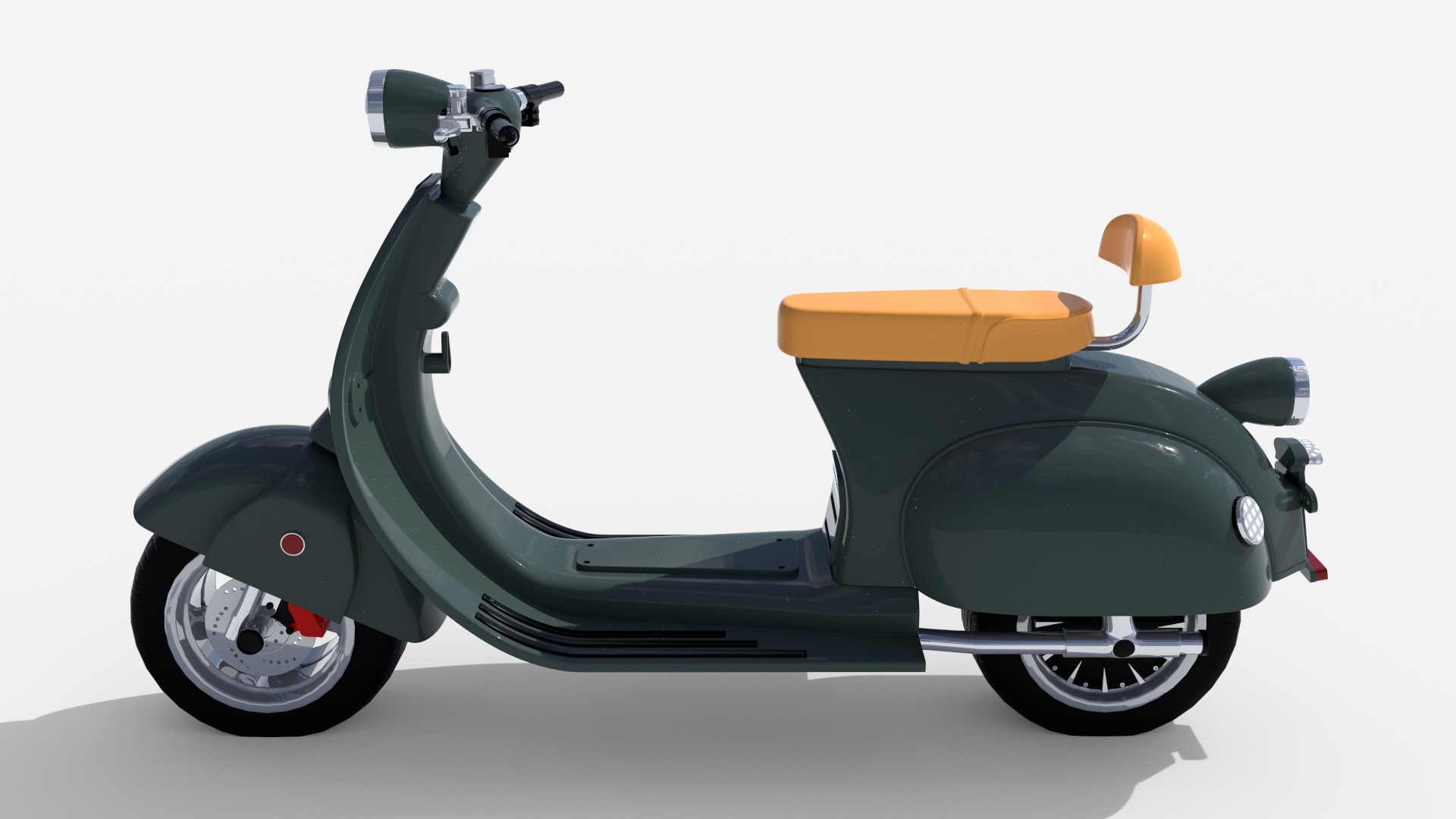Electric scooter Free 3D model_4
