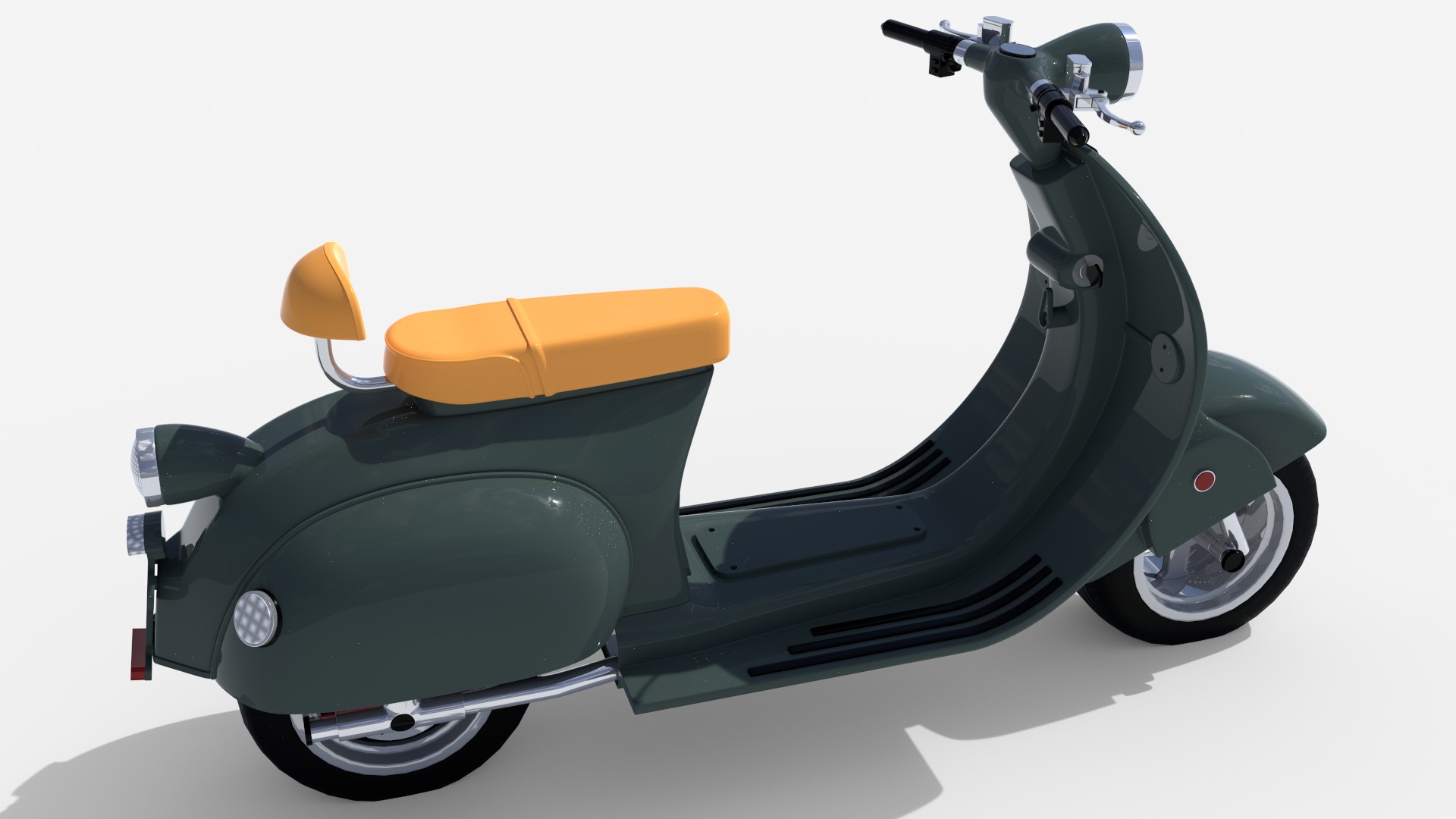Electric scooter Free 3D model_2
