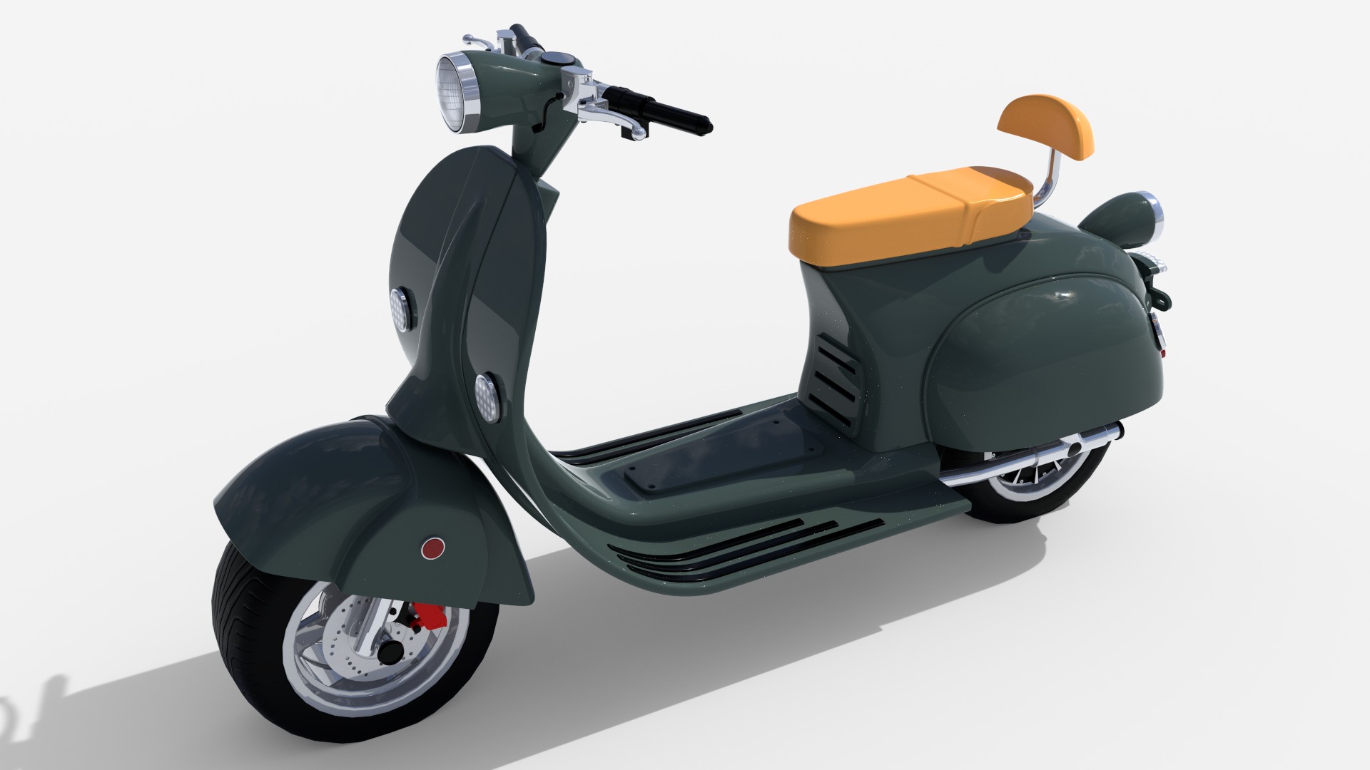 Electric scooter Free 3D model_1