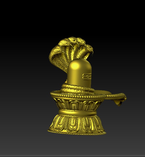 Shivling and Nag 3D print model 3D print model_7