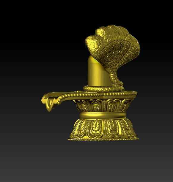 Shivling and Nag 3D print model 3D print model_15