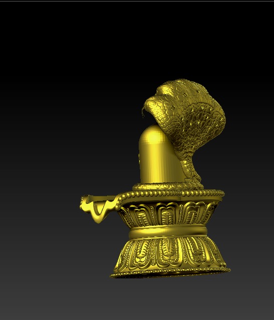 Shivling and Nag 3D print model 3D print model_4