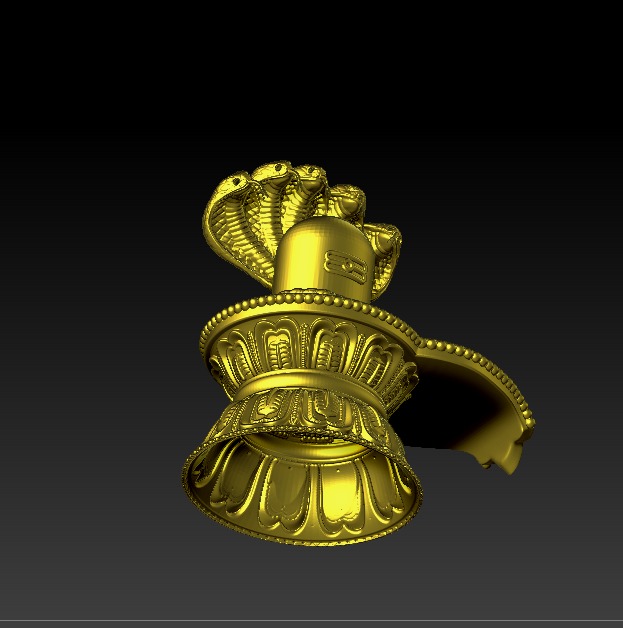 Shivling and Nag 3D print model 3D print model_8