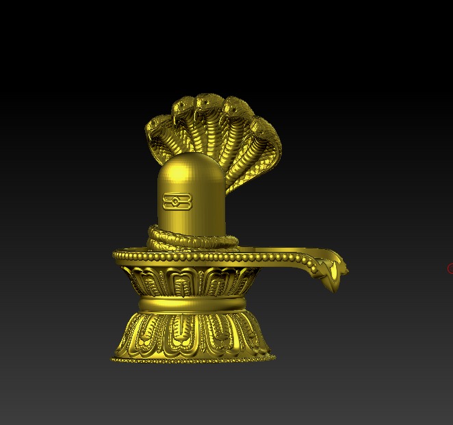 Shivling and Nag 3D print model 3D print model_1
