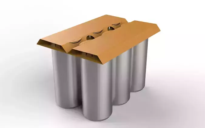 EcoCraft Six-Can Holder for Sustainable Beverage Packaging