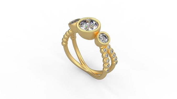 Woman Solitaire 824 3D print model