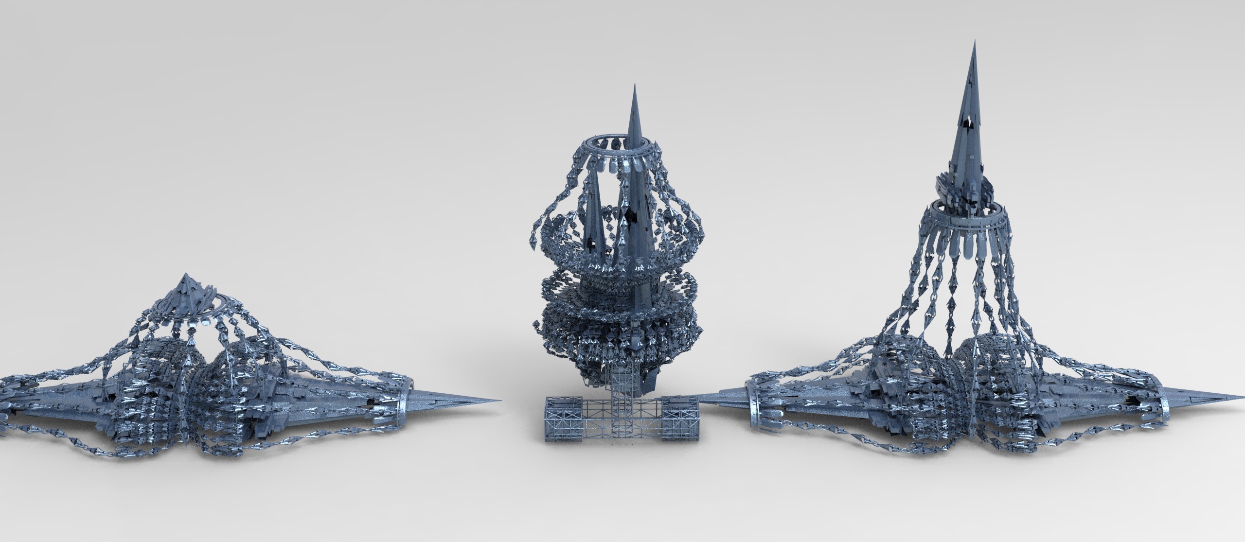 Sci fi swarm bridgeway 10 designs  3D model_12