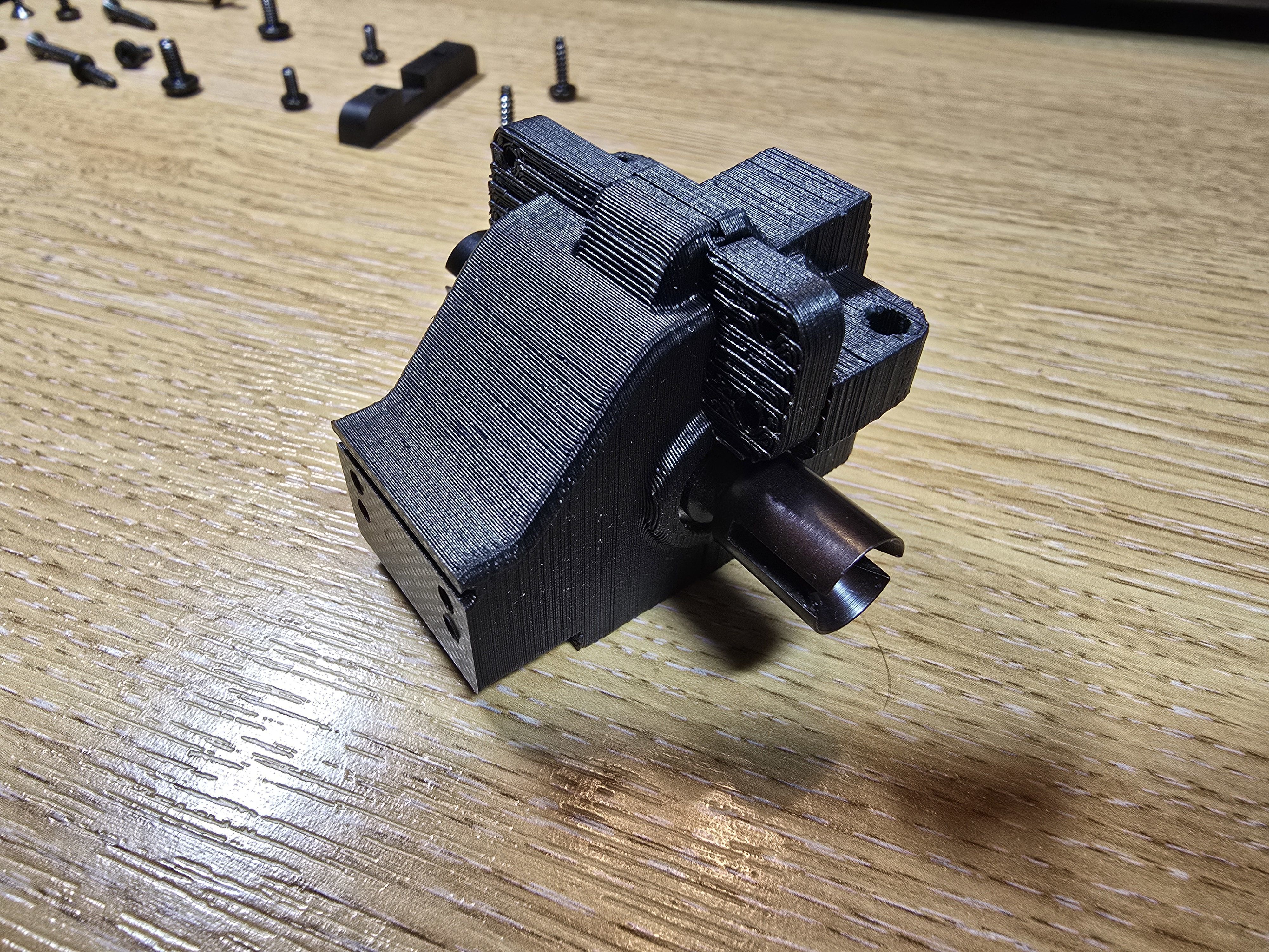 Kyosho Lazer LA32 Front Axle Box 3D print model_2