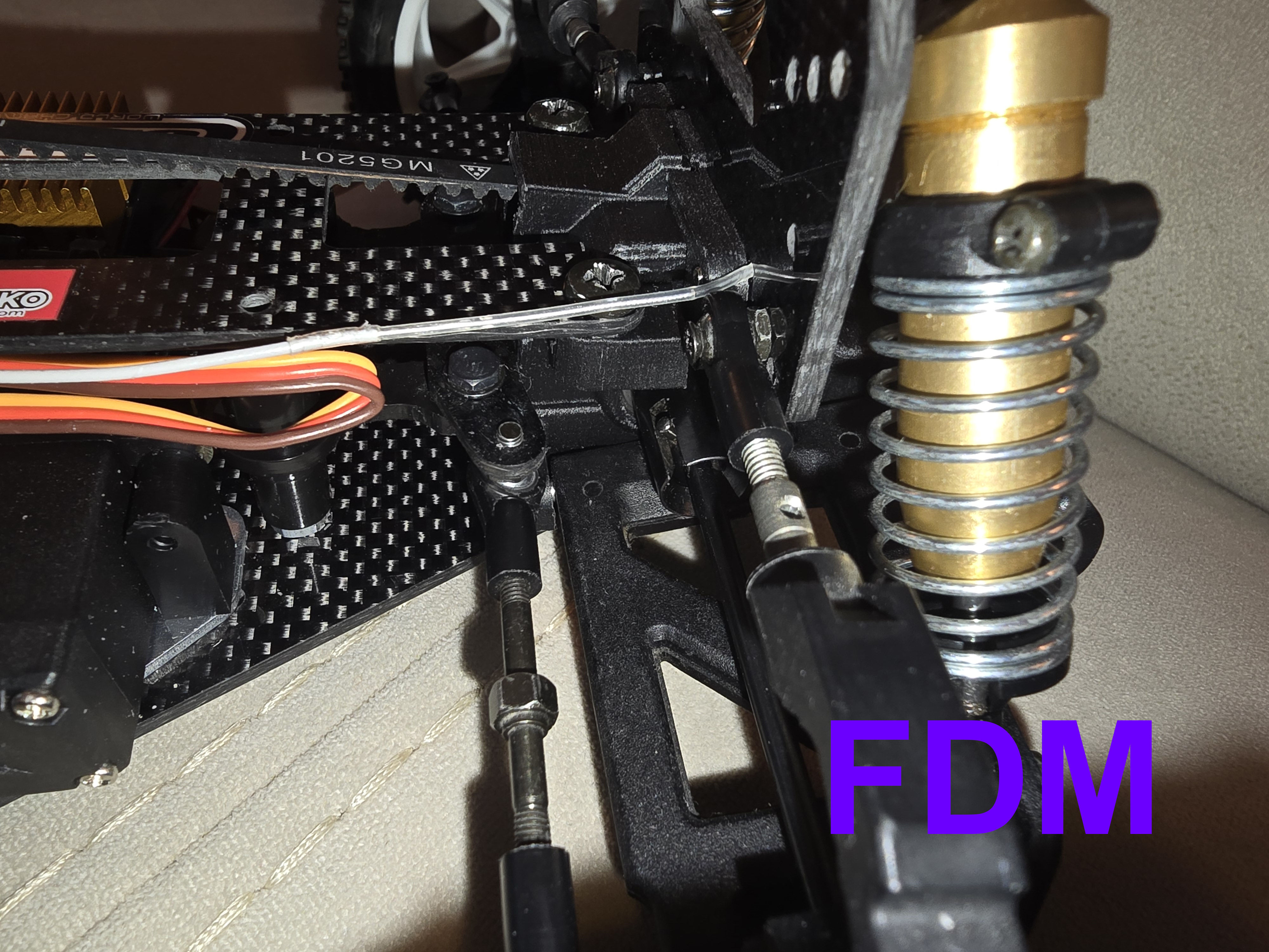 Kyosho Lazer LA32 Front Axle Box 3D print model_14