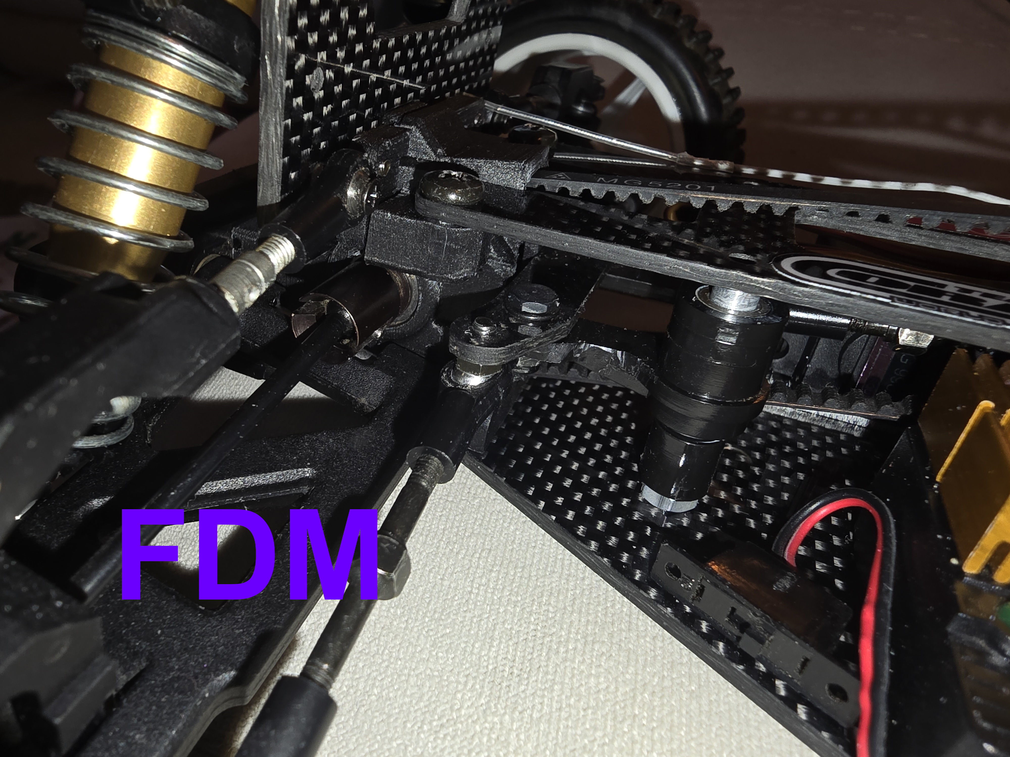 Kyosho Lazer LA32 Front Axle Box 3D print model_13