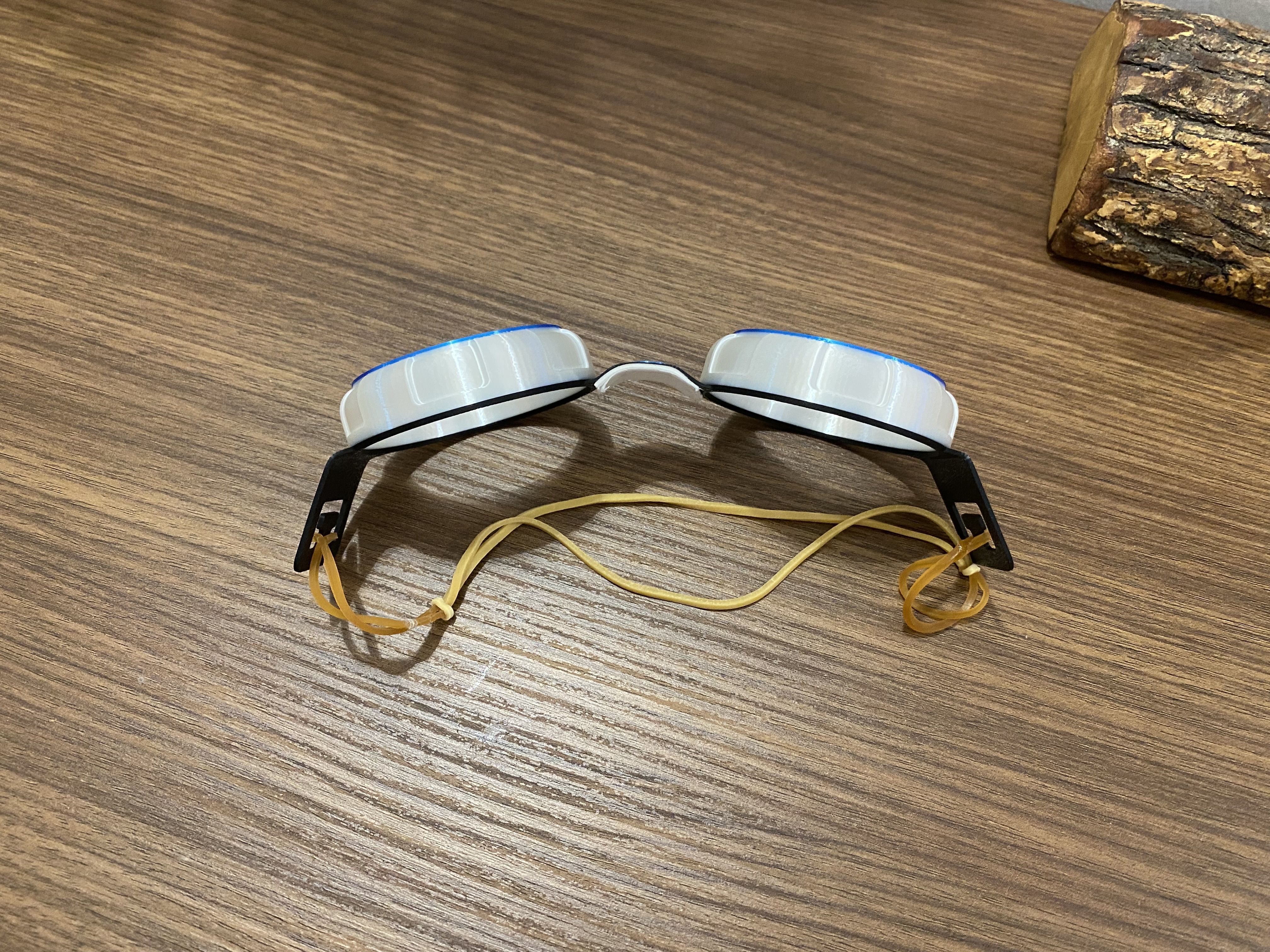 Rusty Rivets Goggles Glasses with Rubber Band 3D print model_17