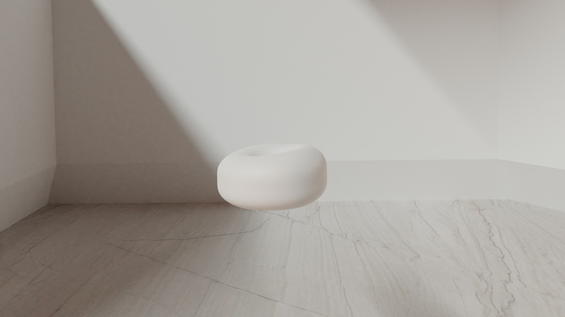 Plain donuts with icing 3D model_7