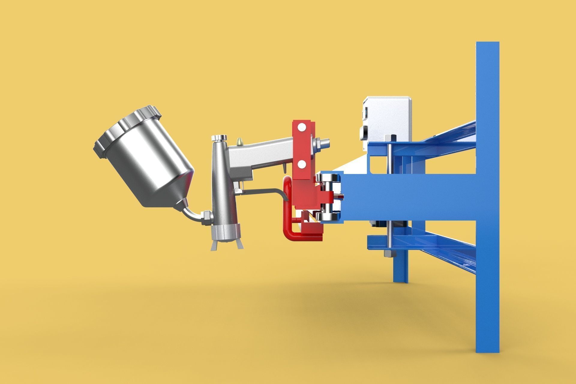 AUTOMATIC PAINT SPRAYING MACHINE SPRAYER COATING AIRBRUSH TOOL 3D model_24