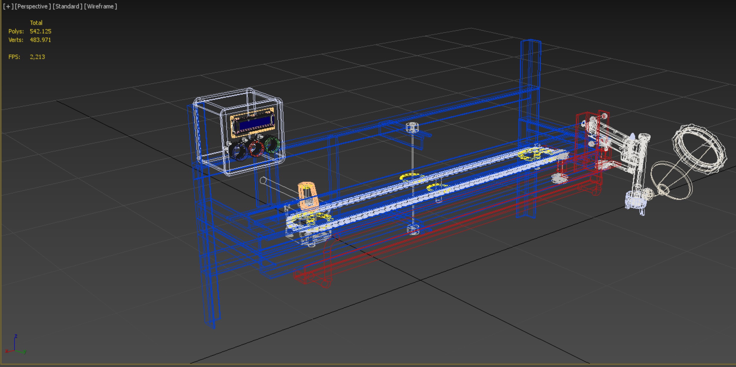 AUTOMATIC PAINT SPRAYING MACHINE SPRAYER COATING AIRBRUSH TOOL 3D model_26