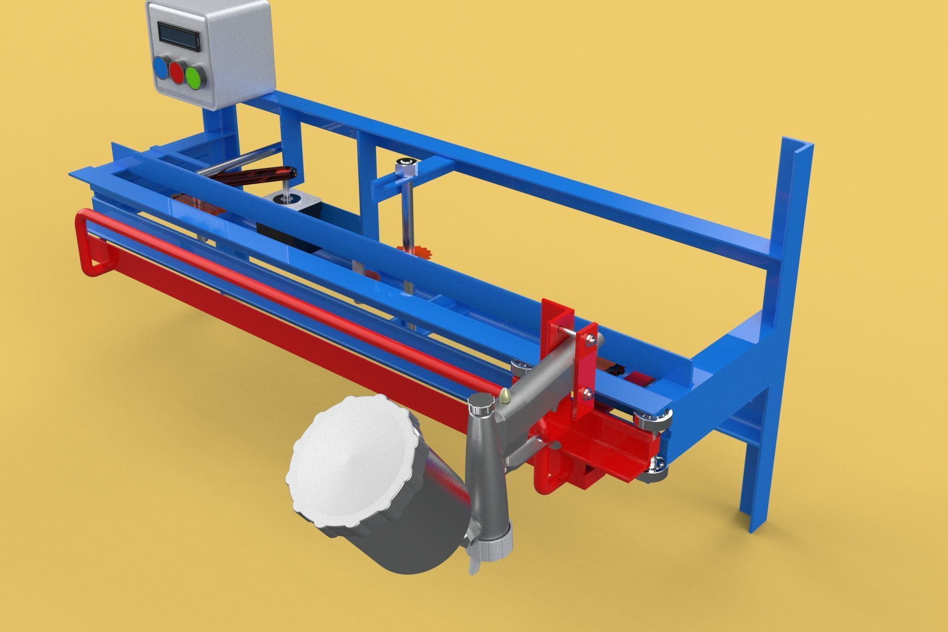 AUTOMATIC PAINT SPRAYING MACHINE SPRAYER COATING AIRBRUSH TOOL 3D model_16