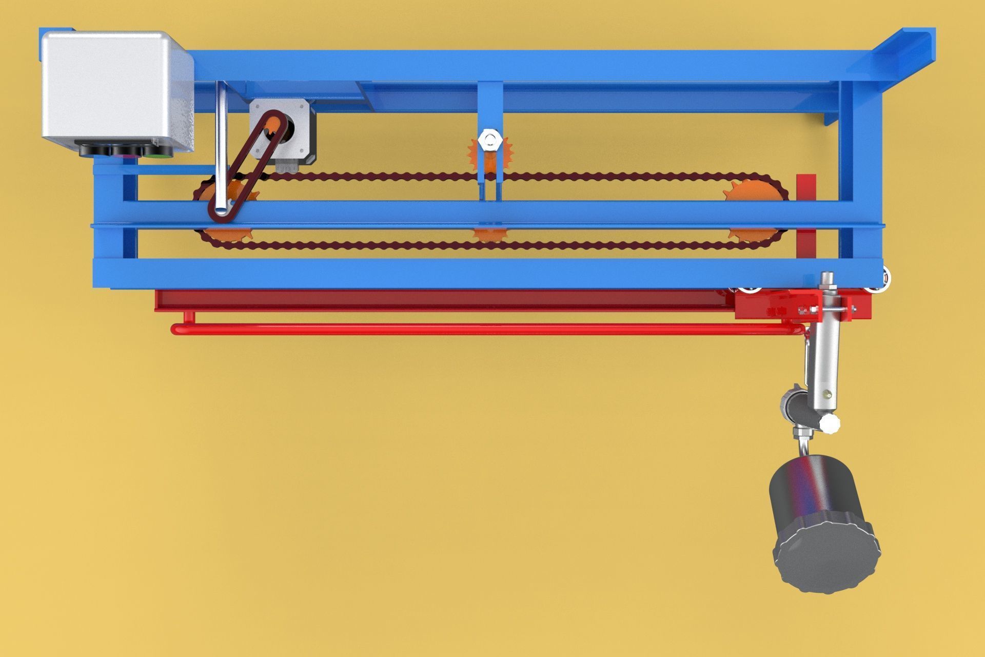 AUTOMATIC PAINT SPRAYING MACHINE SPRAYER COATING AIRBRUSH TOOL 3D model_1