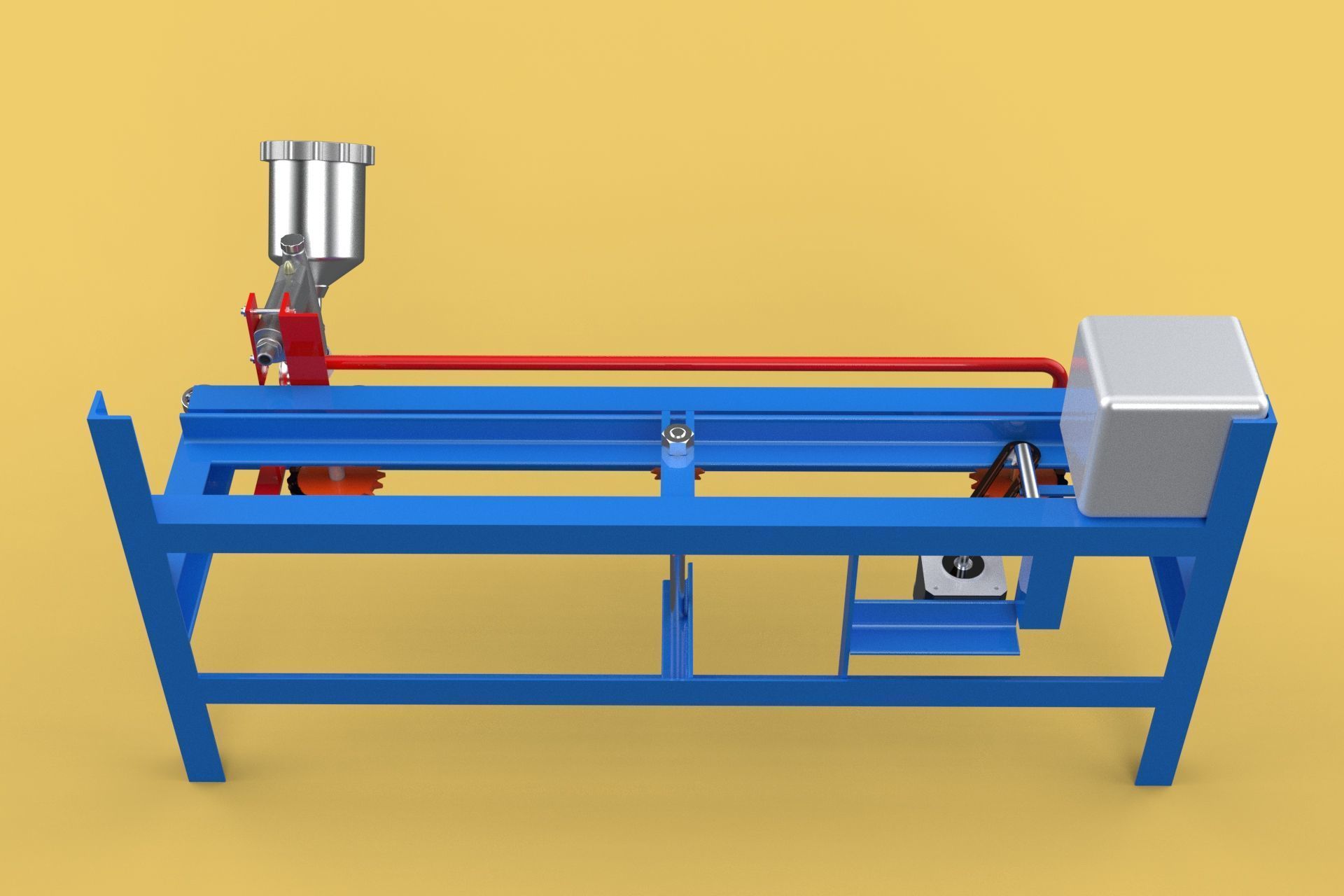 AUTOMATIC PAINT SPRAYING MACHINE SPRAYER COATING AIRBRUSH TOOL 3D model_21