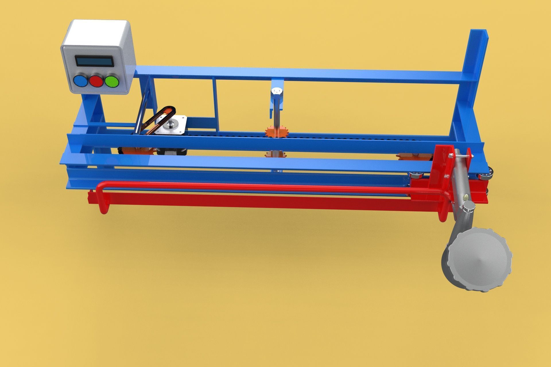 AUTOMATIC PAINT SPRAYING MACHINE SPRAYER COATING AIRBRUSH TOOL 3D model_19