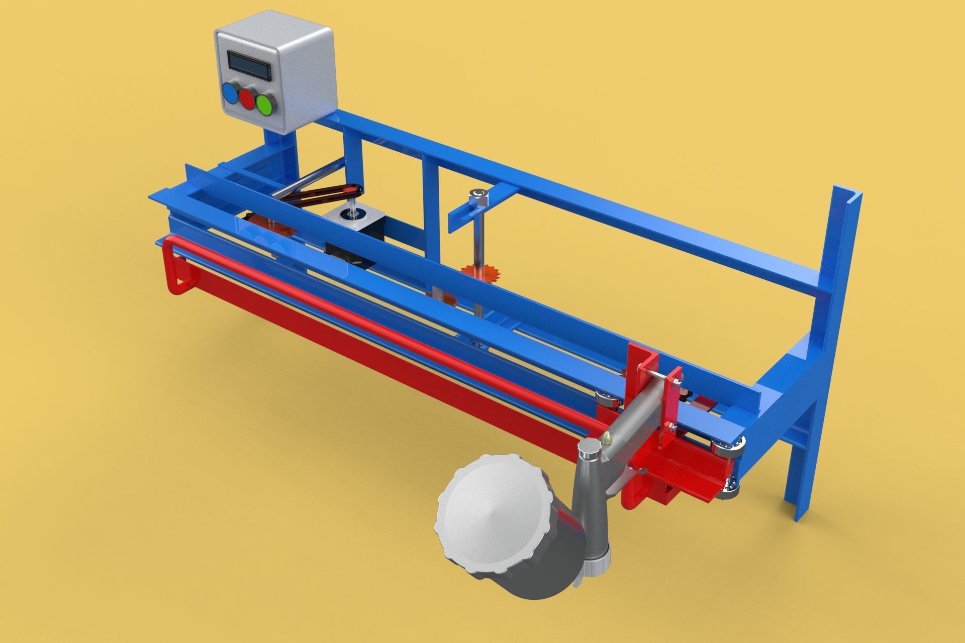 AUTOMATIC PAINT SPRAYING MACHINE SPRAYER COATING AIRBRUSH TOOL 3D model_3