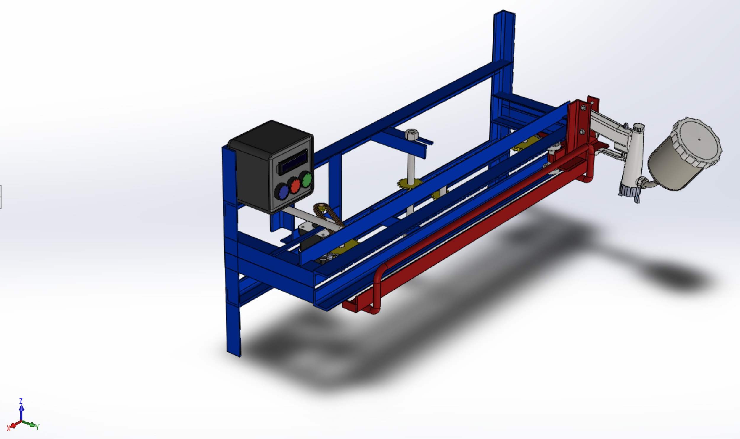 AUTOMATIC PAINT SPRAYING MACHINE SPRAYER COATING AIRBRUSH TOOL 3D model_28