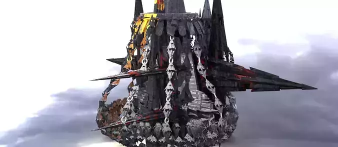 Alien planet mining station 6