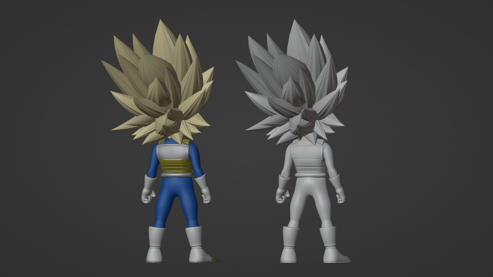 Vegeta Mini Super Saiyan 3 - Dragonball Daima 3D model_19