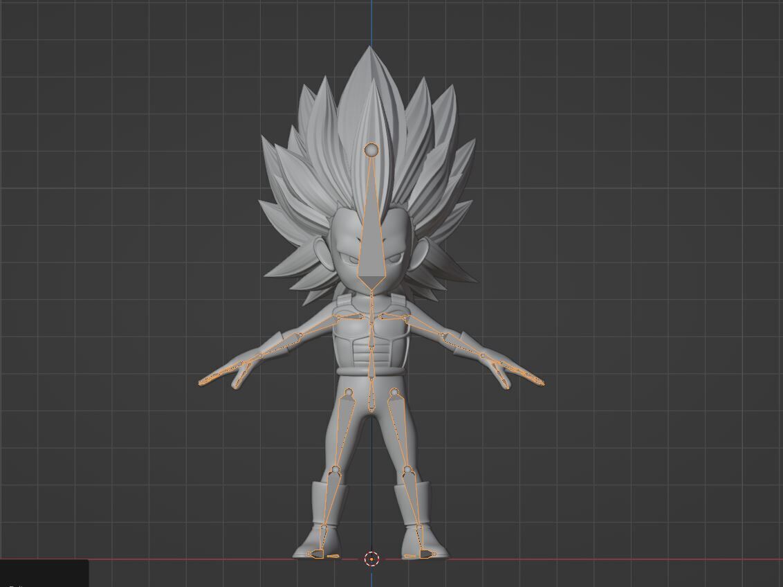 Vegeta Mini Super Saiyan 3 - Dragonball Daima 3D model_14