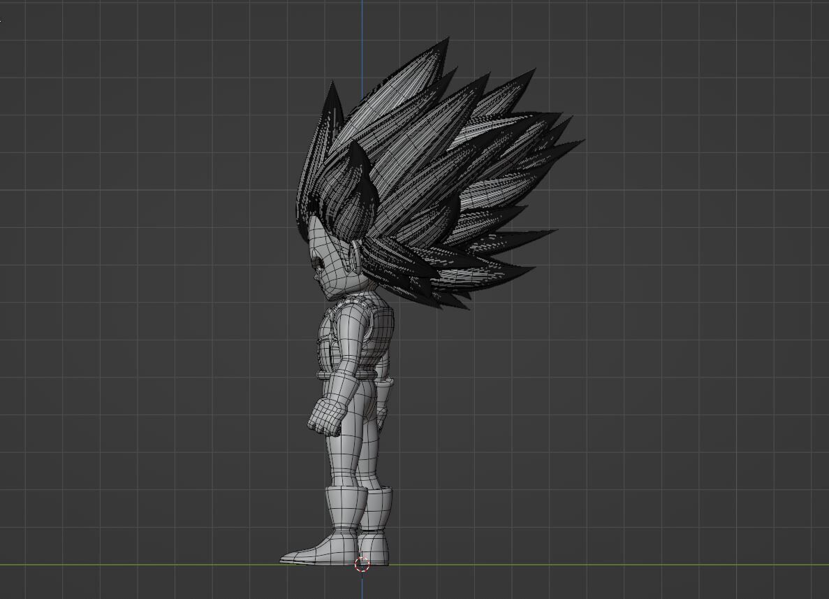 Vegeta Mini Super Saiyan 3 - Dragonball Daima 3D model_10