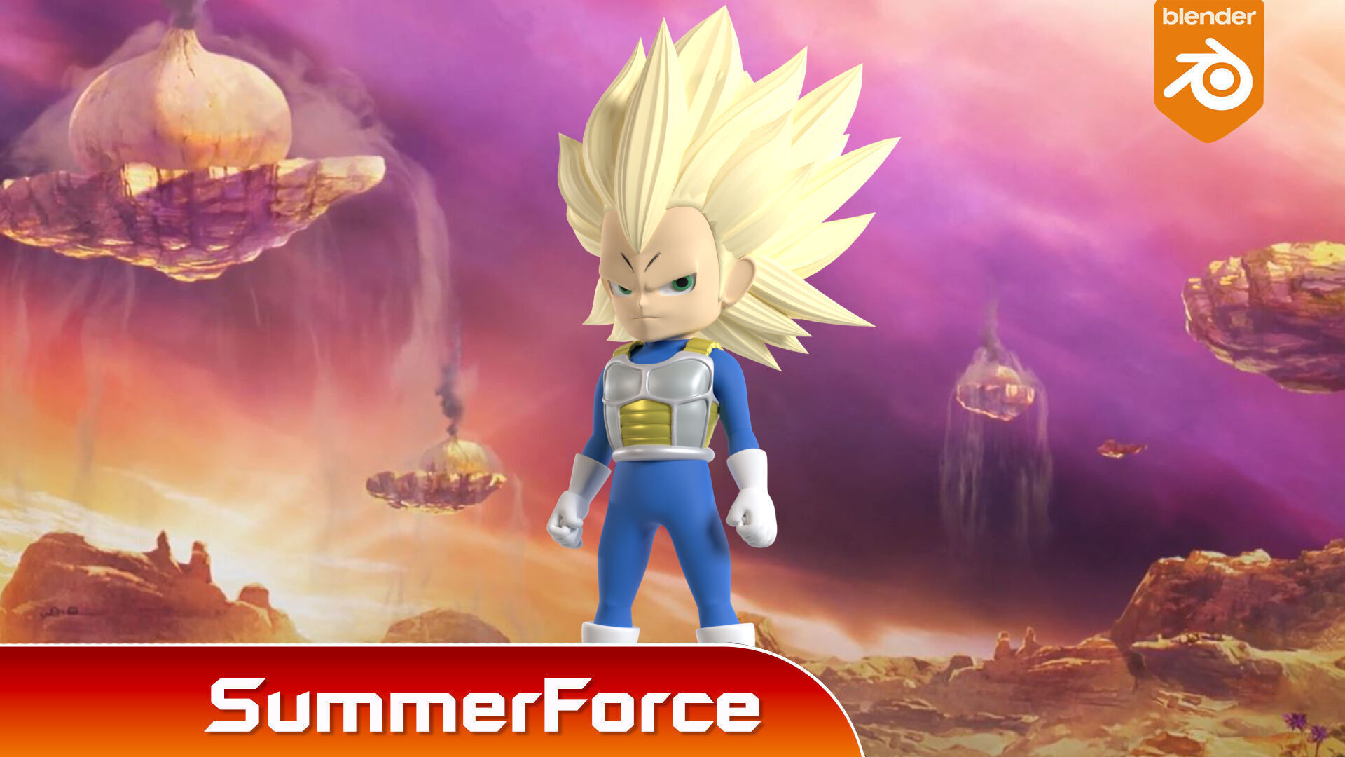 Vegeta Mini Super Saiyan 3 - Dragonball Daima 3D model_2