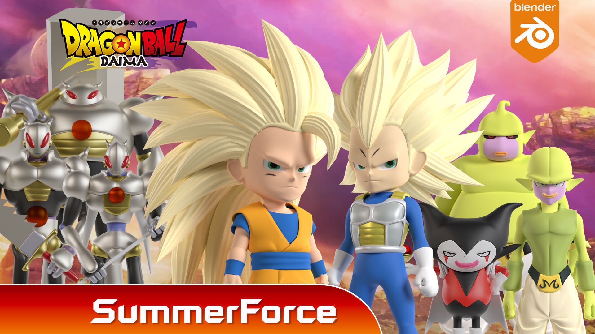 Vegeta Mini Super Saiyan 3 - Dragonball Daima 3D model_3