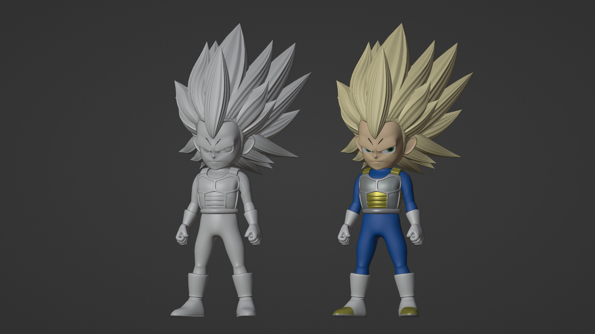 Vegeta Mini Super Saiyan 3 - Dragonball Daima 3D model_18