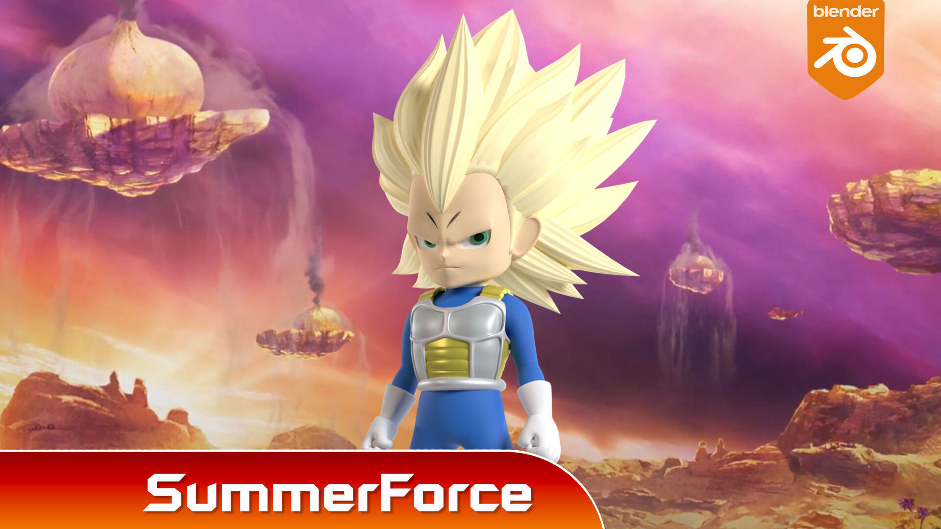 Vegeta Mini Super Saiyan 3 - Dragonball Daima 3D model_1