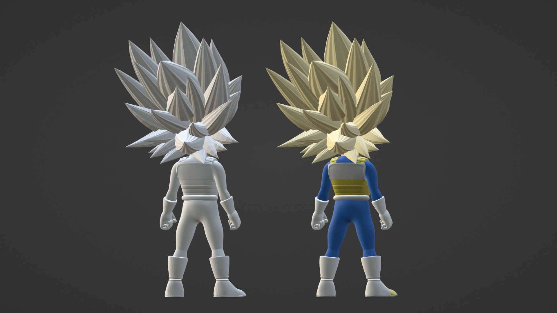 Vegeta Mini Super Saiyan 3 - Dragonball Daima 3D model_17