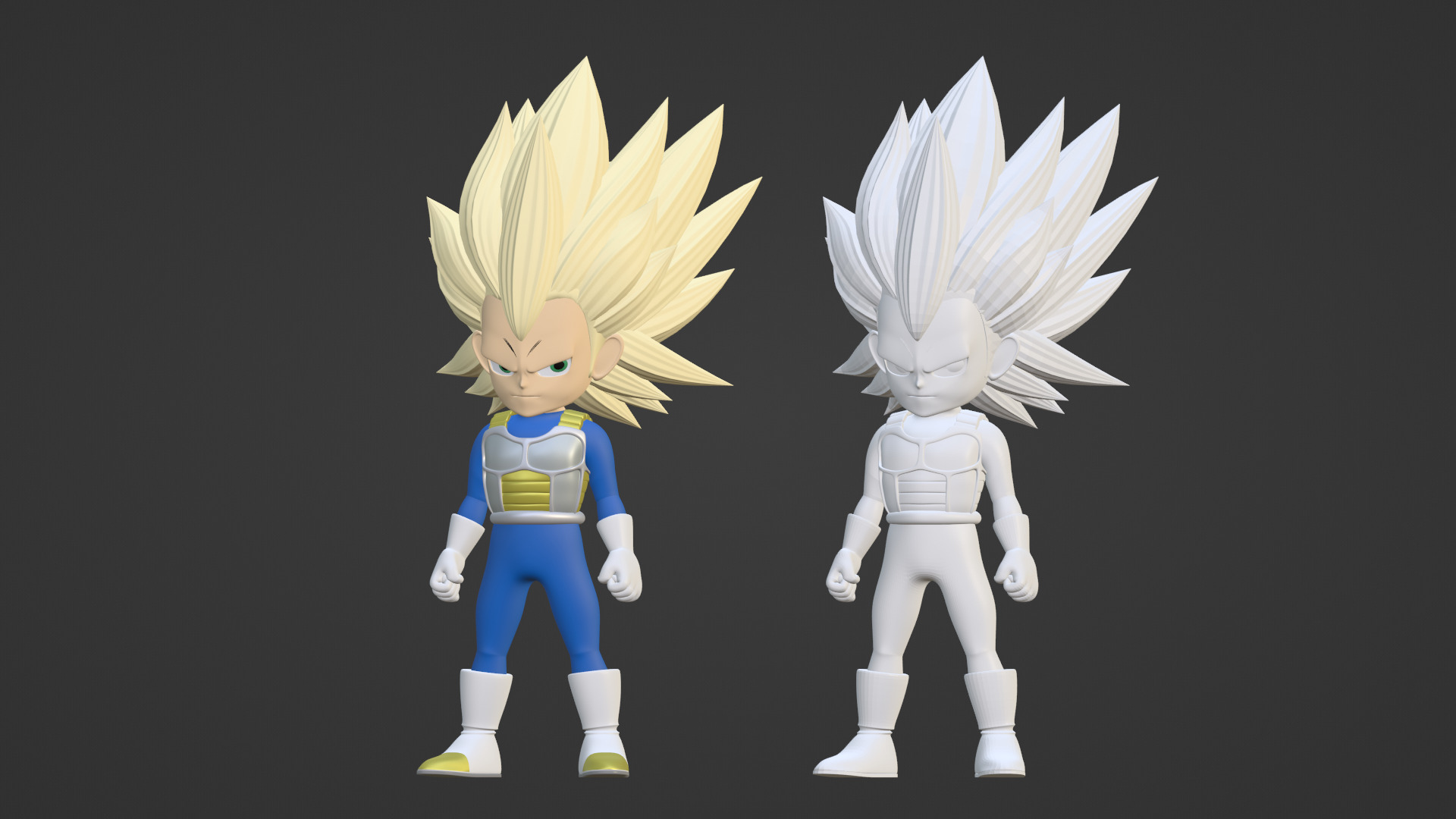 Vegeta Mini Super Saiyan 3 - Dragonball Daima 3D model_16