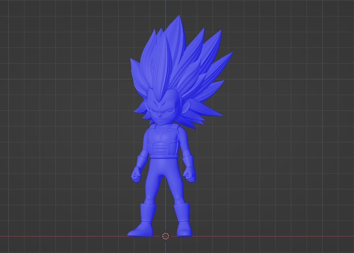 Vegeta Mini Super Saiyan 3 - Dragonball Daima 3D model_15
