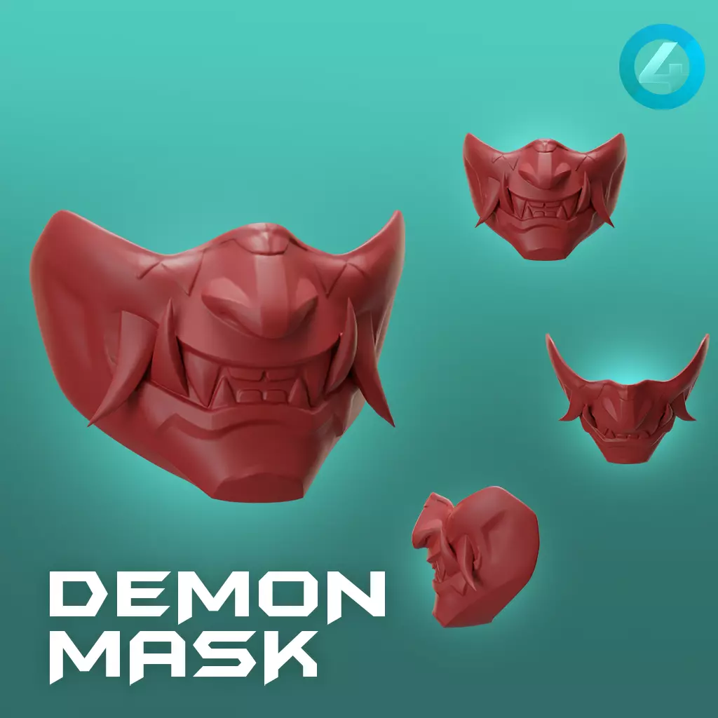 DEMONIC MASK 3D print model_0