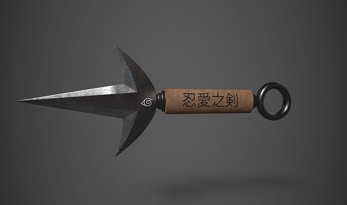 Minato Kunai 3D Model - Iconic Ninja Weapon 3D model