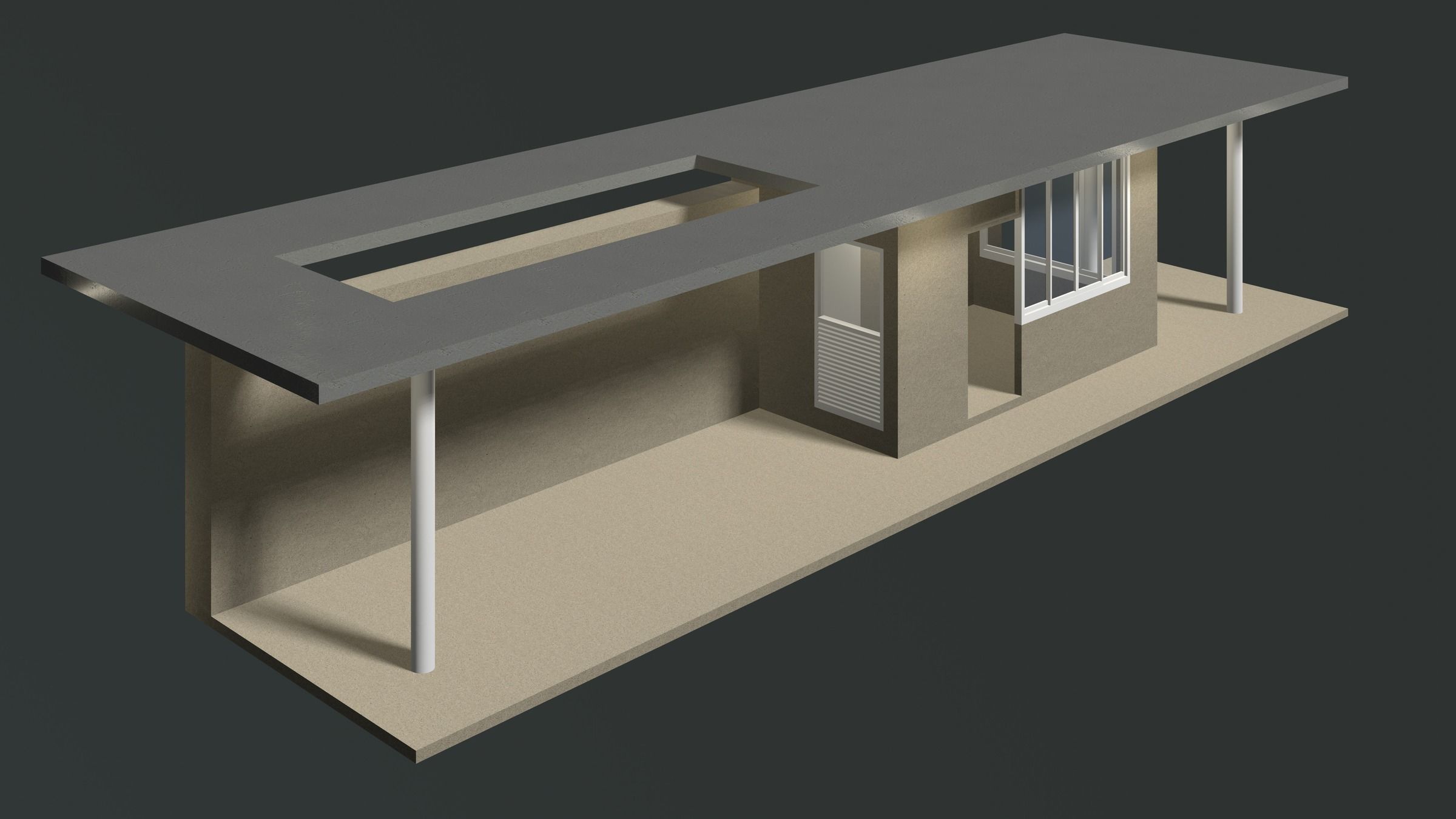 Security booth 24u11 3D model_1