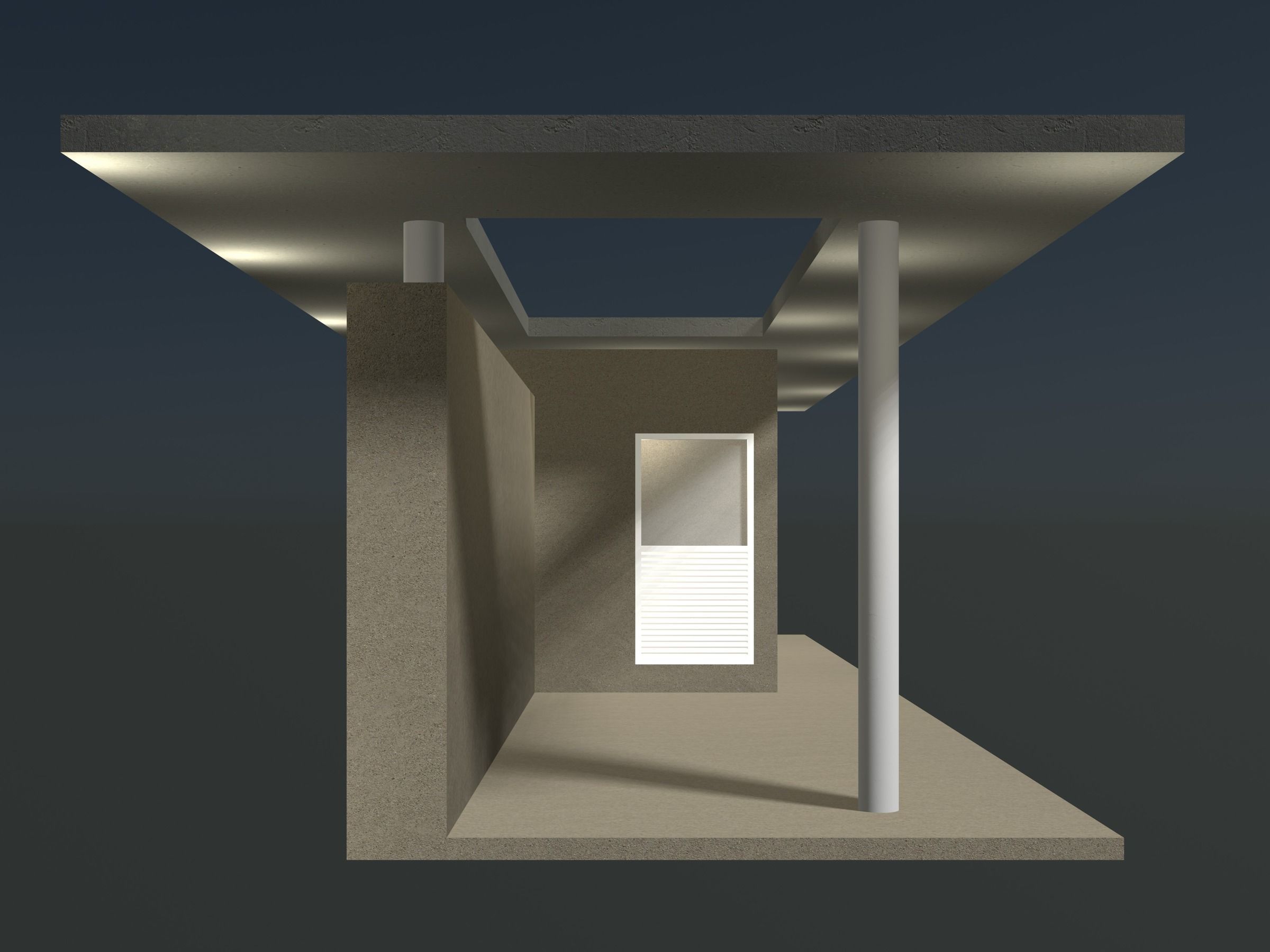 Security booth 24u11 3D model_7