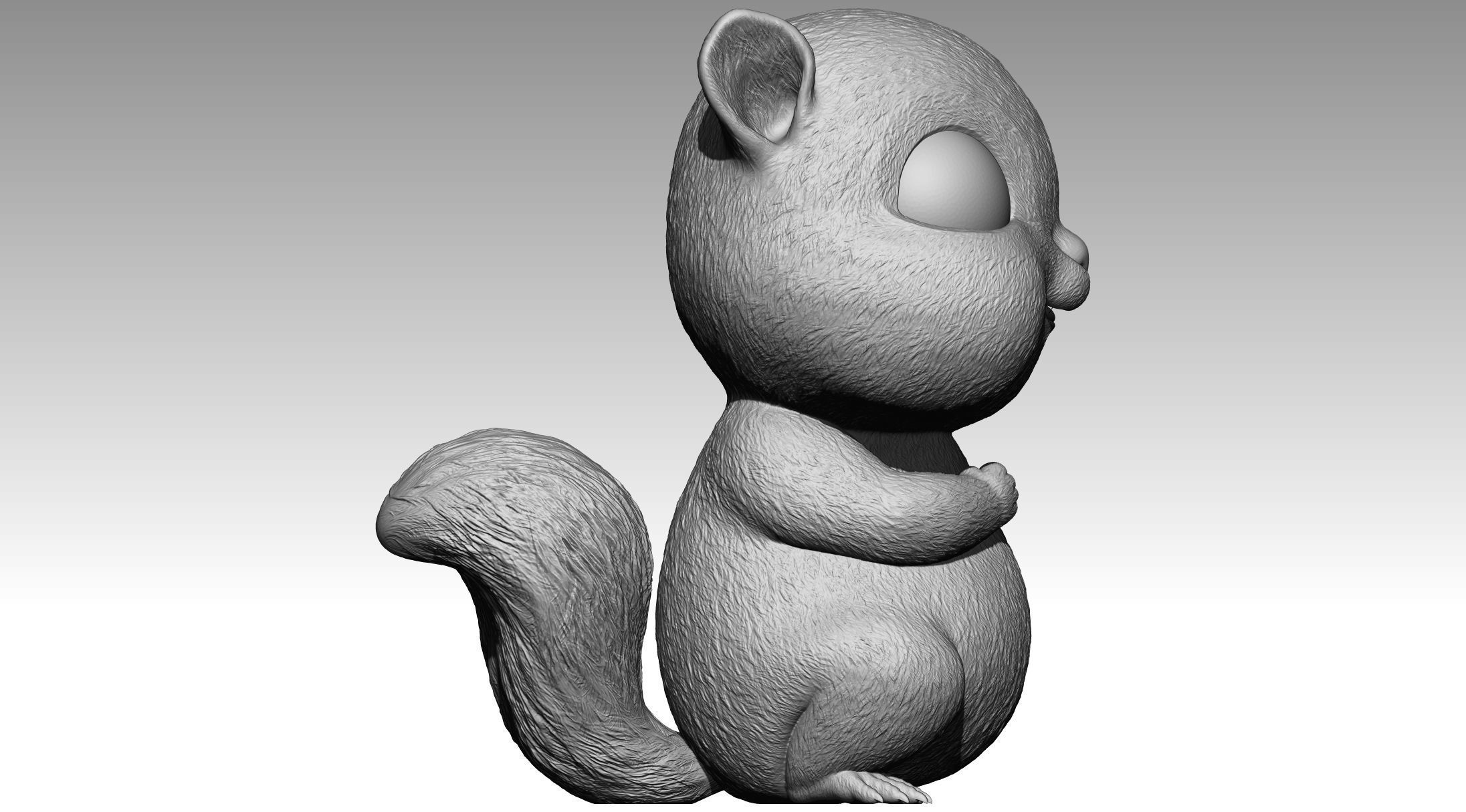 Cute squirrel 9 3D print model_1