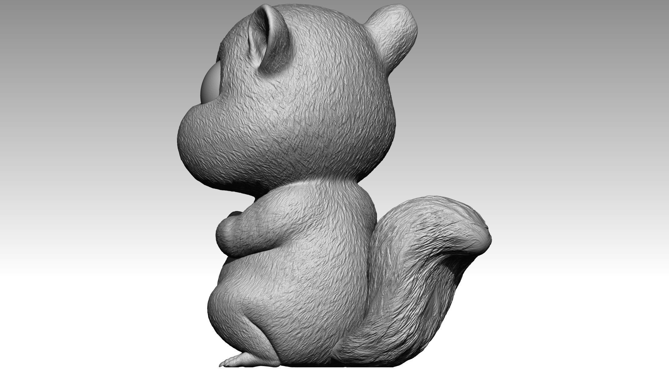 Cute squirrel 9 3D print model_7