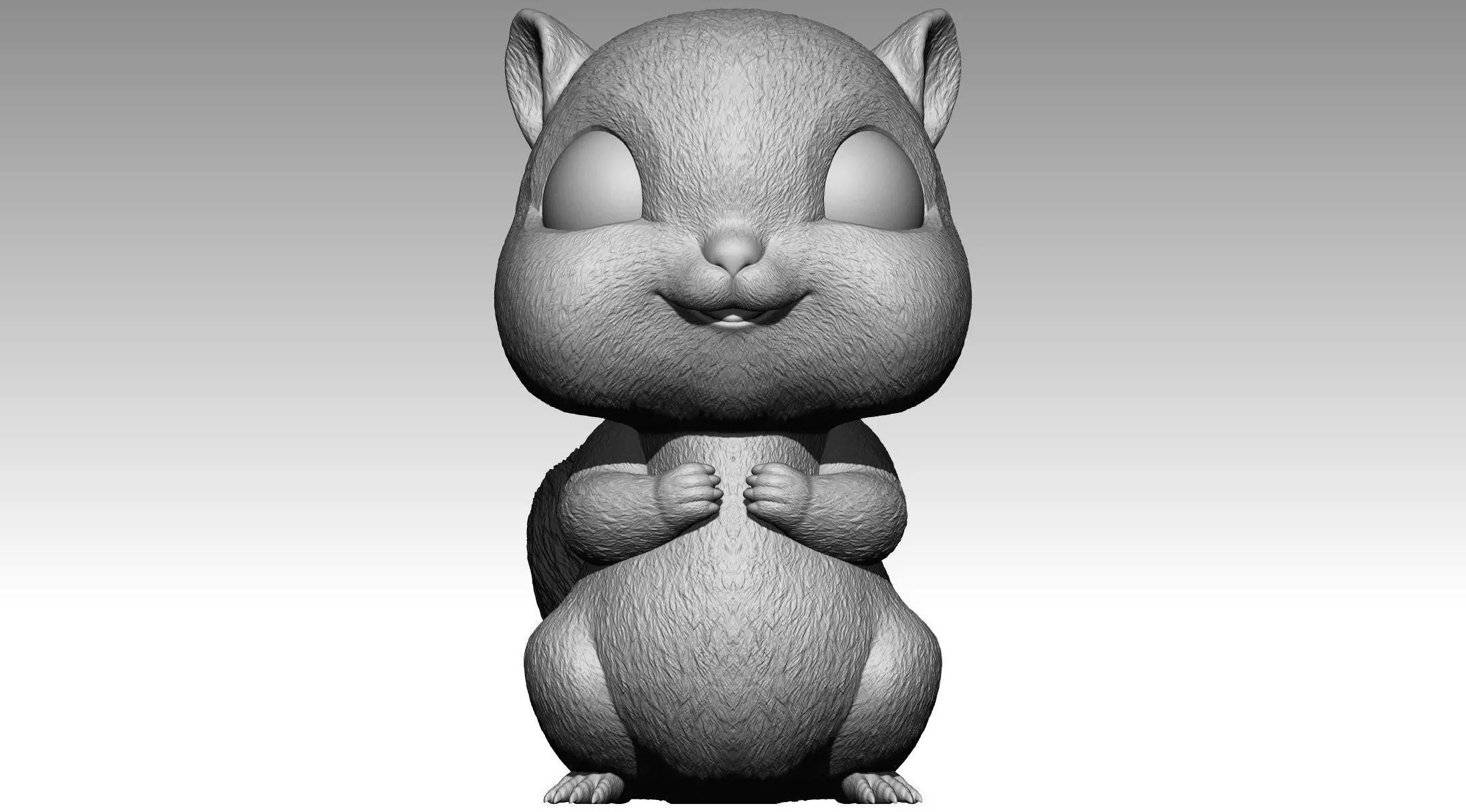 Cute squirrel 9 3D print model_0