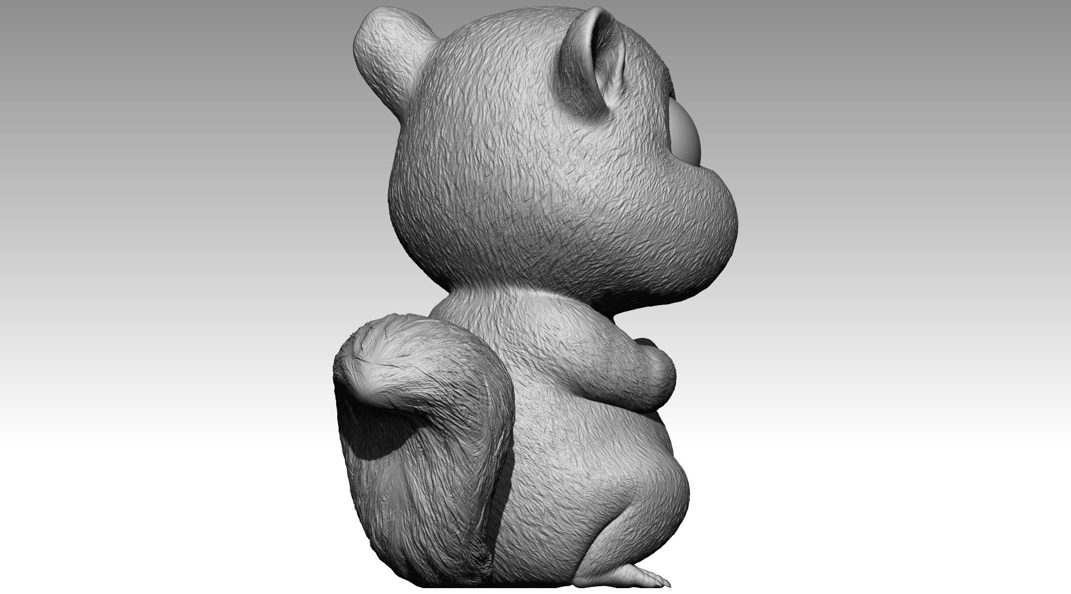 Cute squirrel 9 3D print model_6