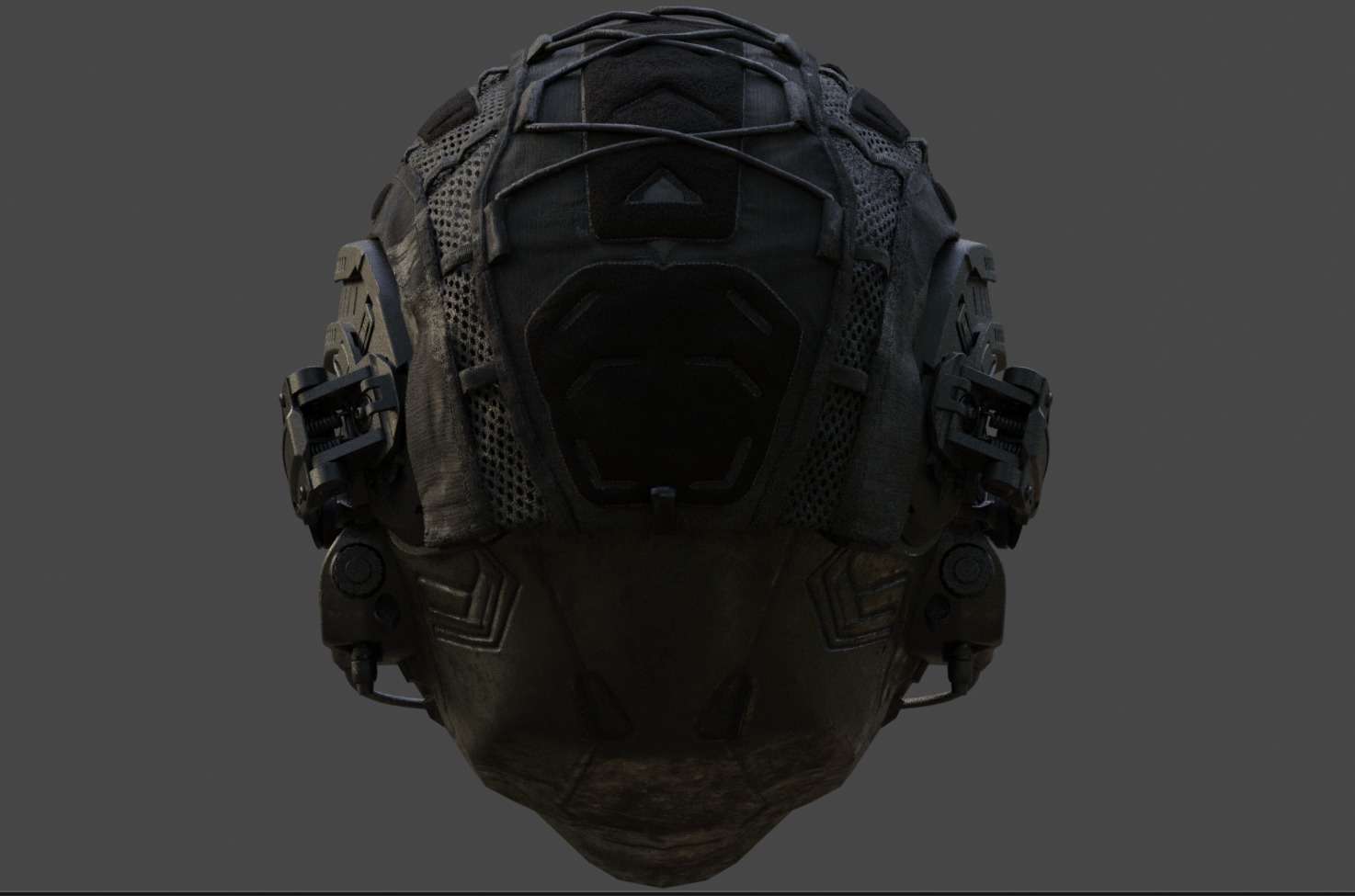 Tactical Recon Helmet Low-poly 3D model_3