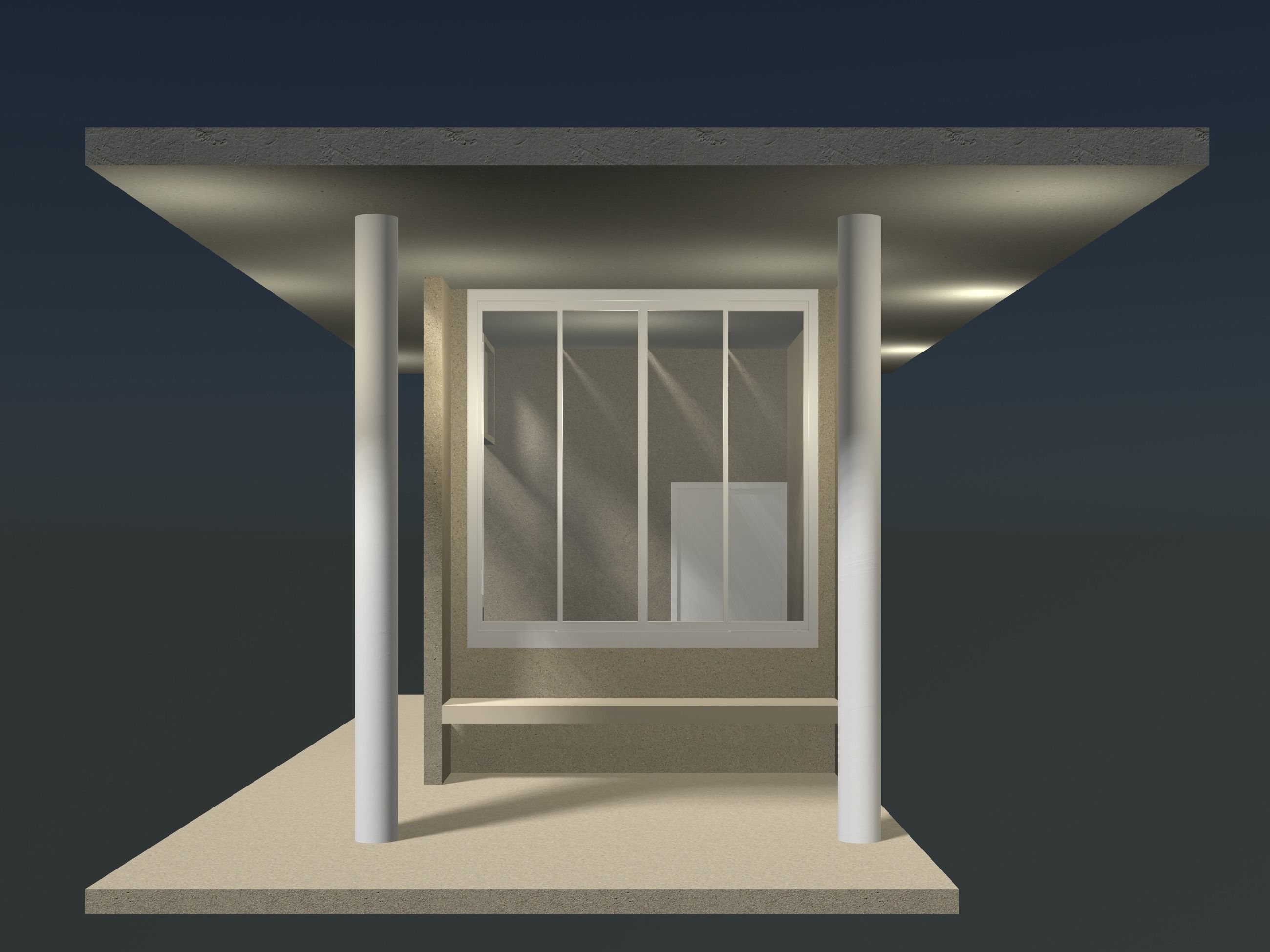 Security booth 24u12 3D model_8
