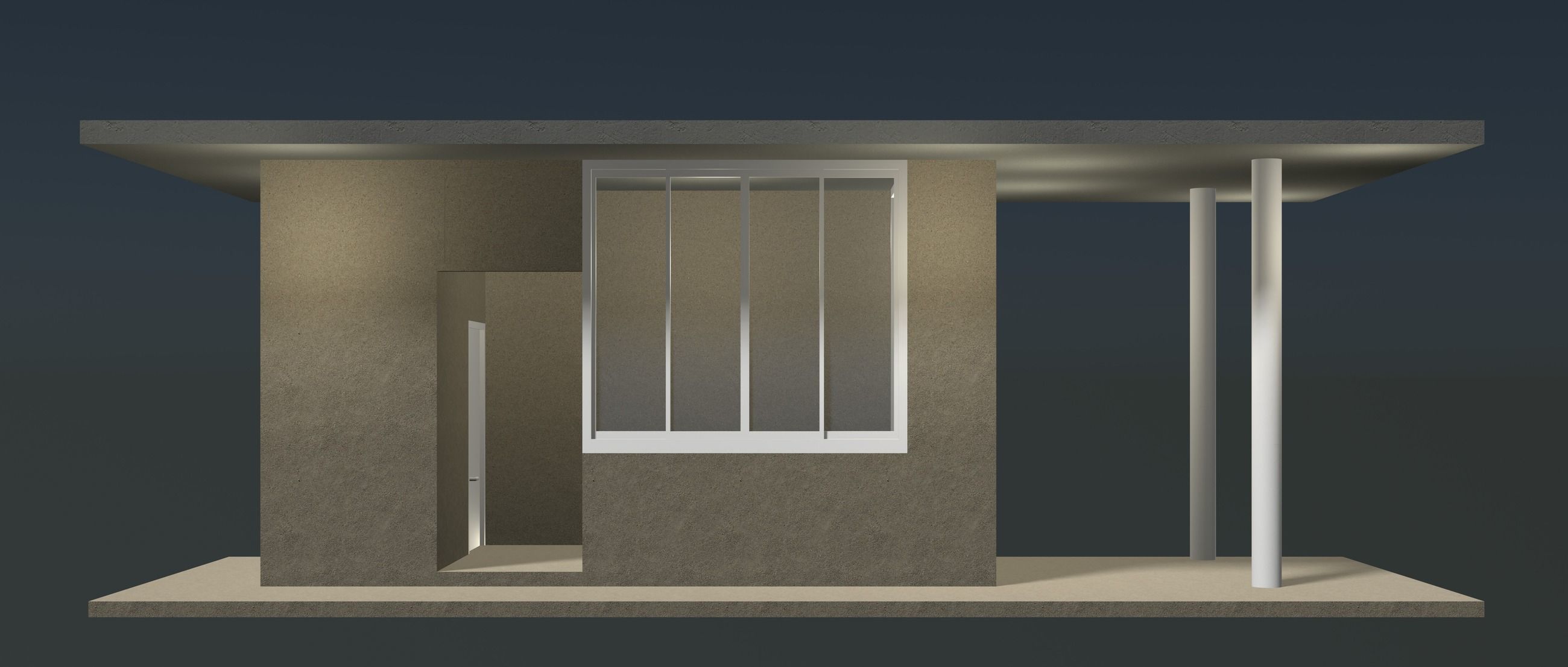 Security booth 24u12 3D model_6