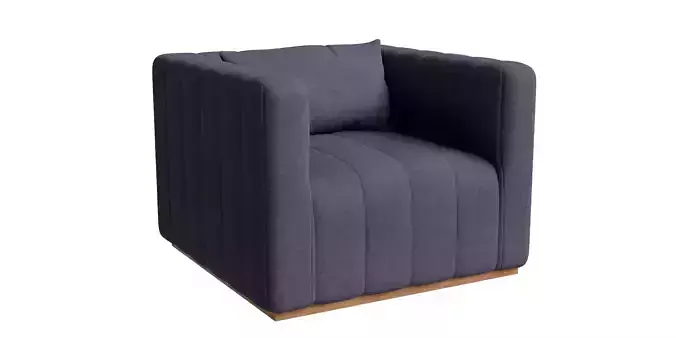 Stripe Rectangle Accent Chair 3D model