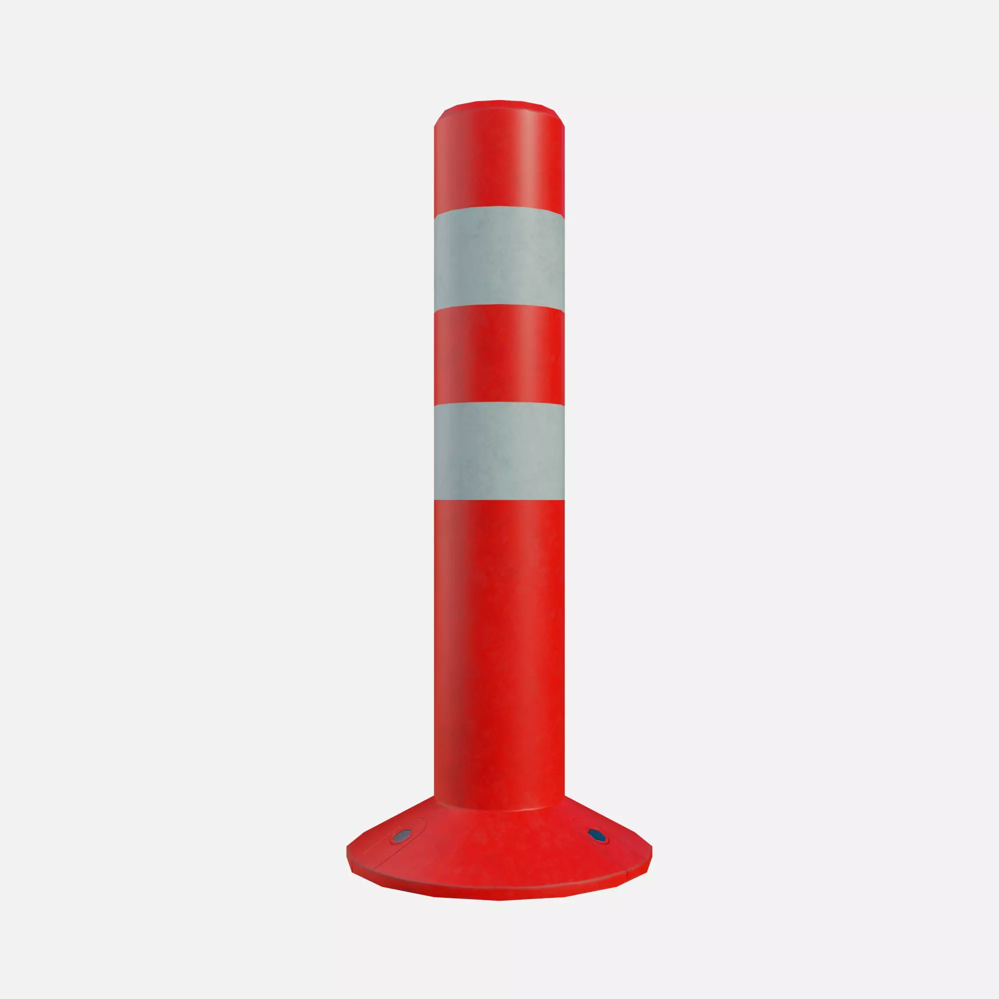 Road pole 45 cm Low-poly 3D model_0